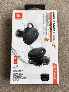 JBL Endurance Race 2 Wireless Earbuds - Black
